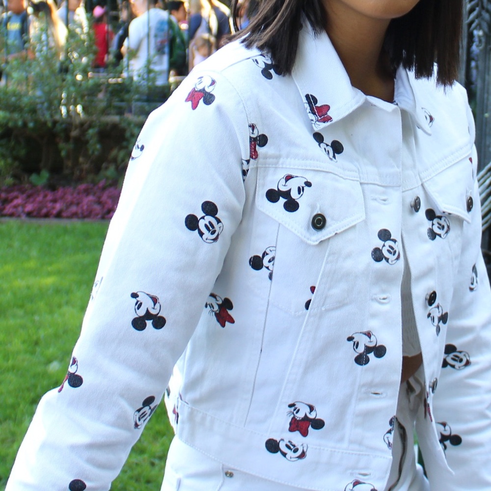 white denim jacket